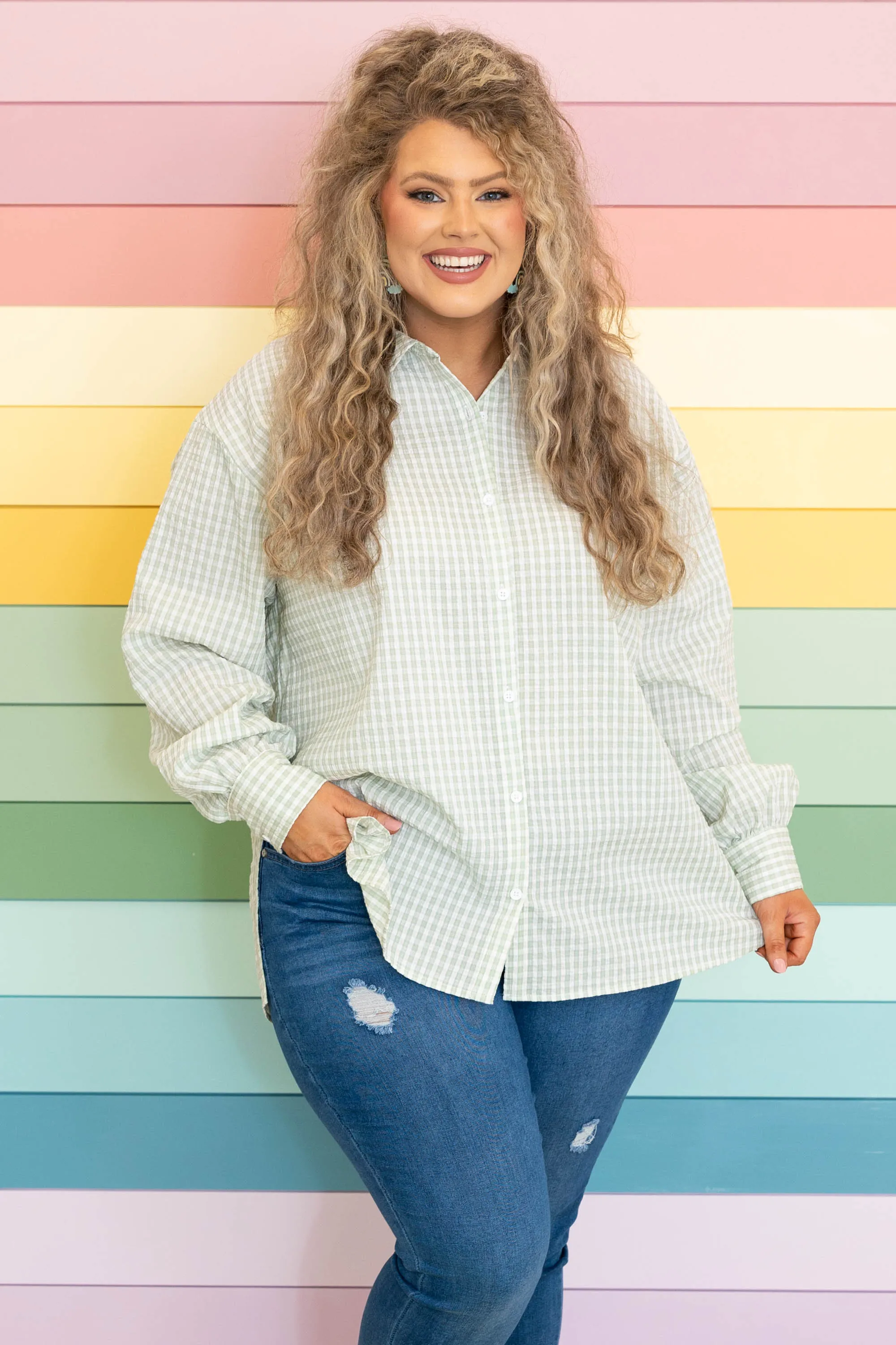 Springtime Sundays Top, Mint