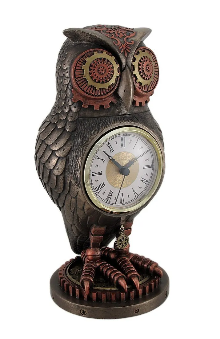 Steampunk Owl Clock