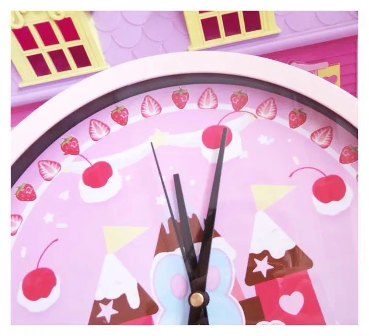 Strawberry rabbit clock