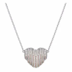 Swarovski Jewelry Necklace EXPLORE HEART Necklace, Pink, Rhodium -5181467