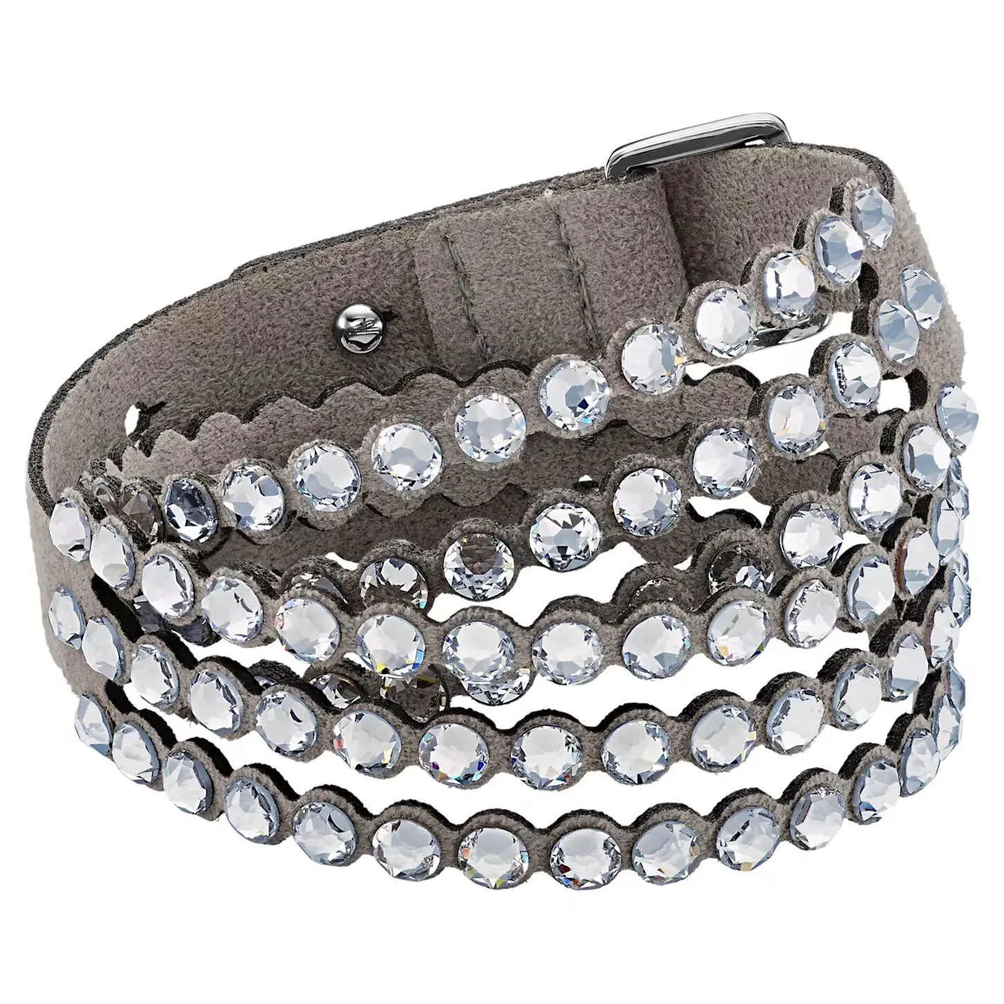 Swarovski Power Collection POWER Slake Bracelet, Gray, Rhodium plated -5511698