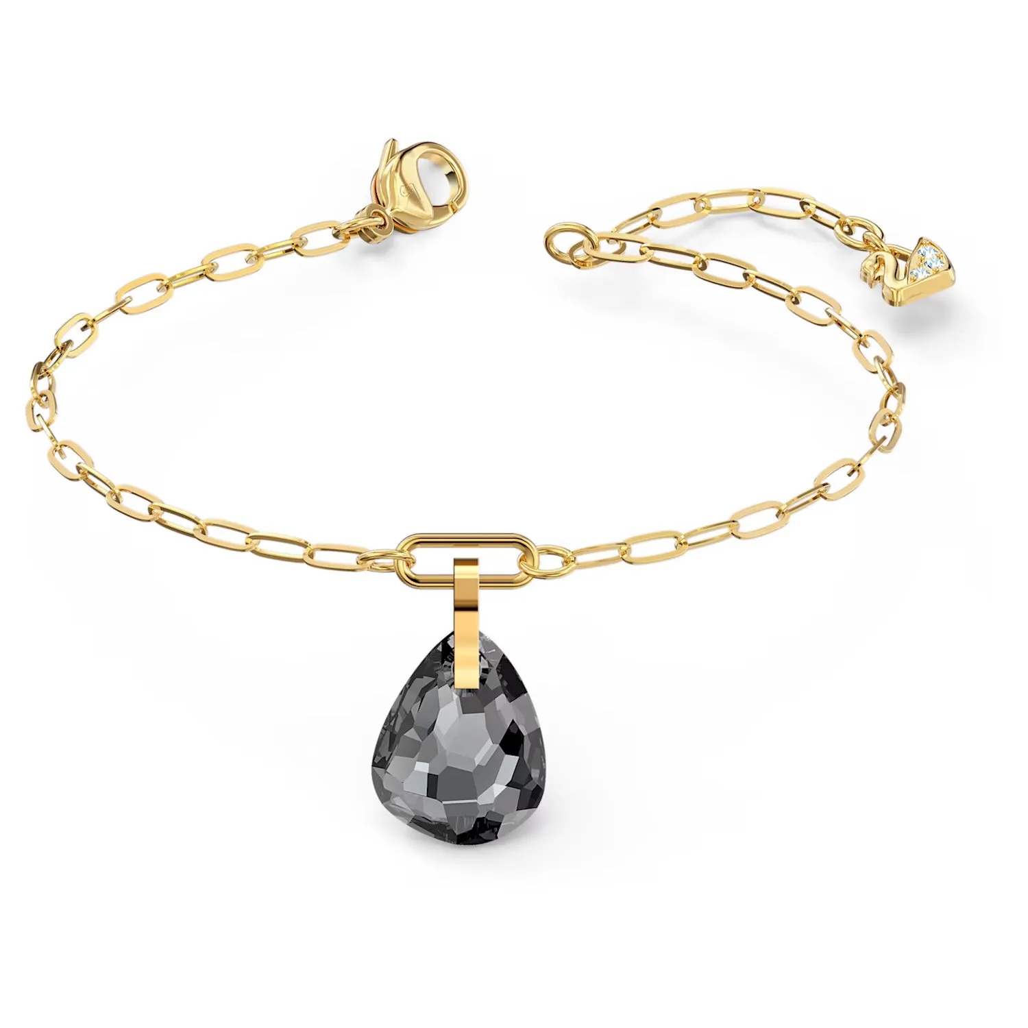 Swarovski T Bar Bracelet Gray, Gold-tone plated, Medium -5566149