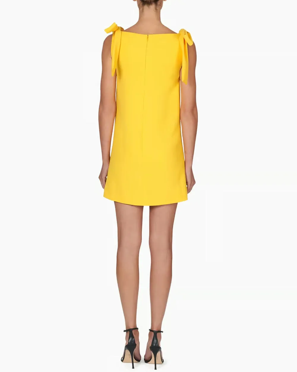 Taxi Cab Embellished Sleeveless Shift Dress