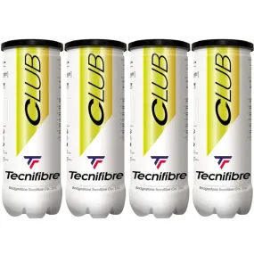 Tecnifibre Club Tennis Balls (4 Cans)