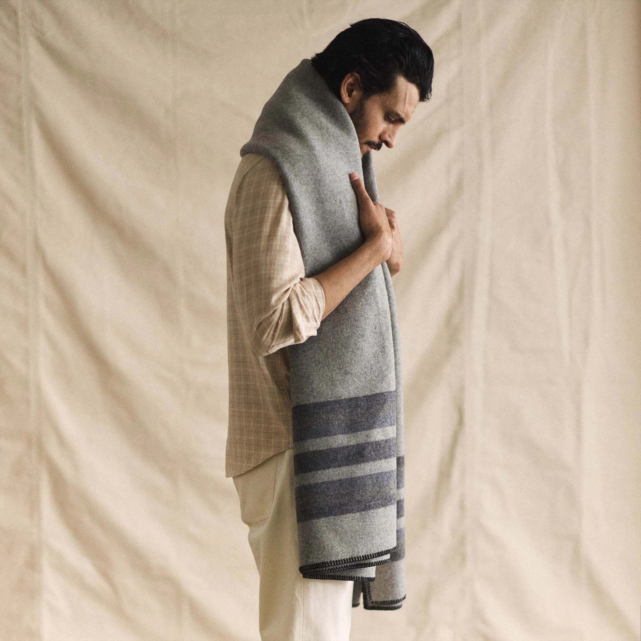 The Wool Blanket in Bay Stripe