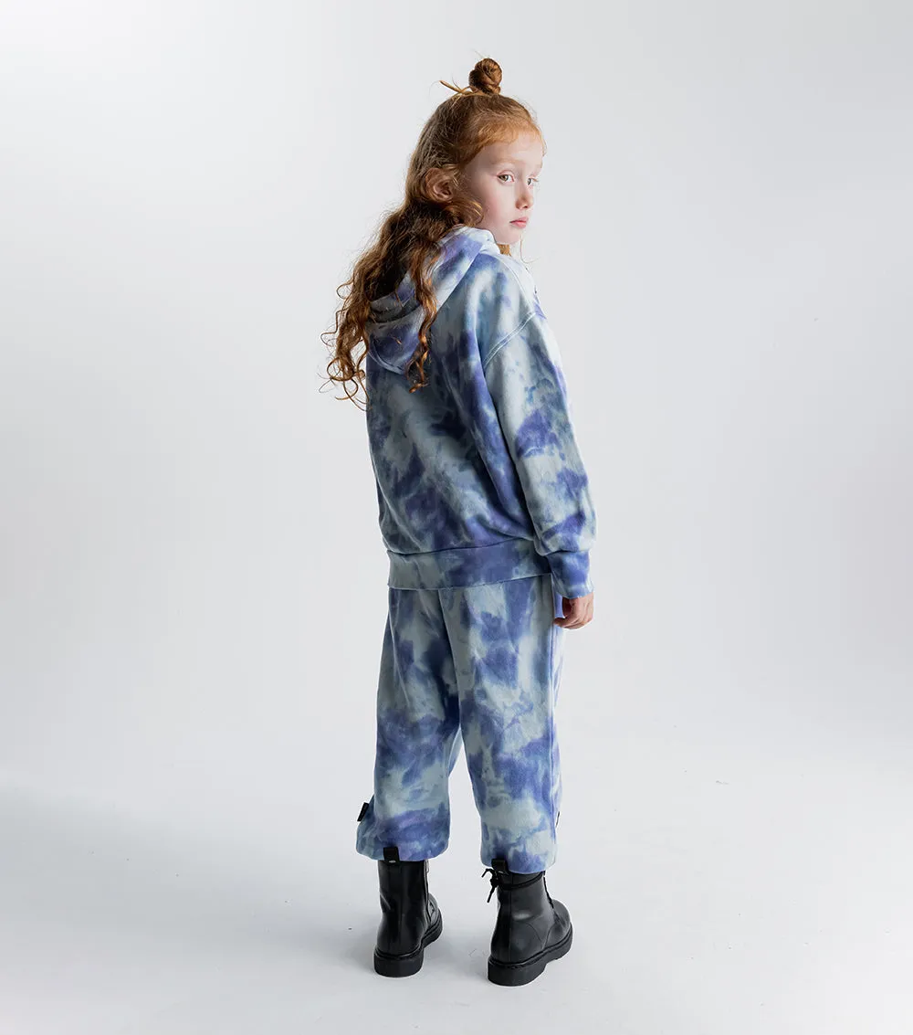 tie dye hooded set