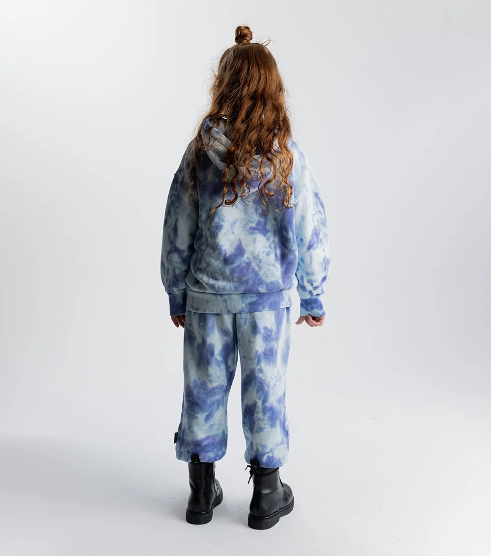 tie dye hooded set