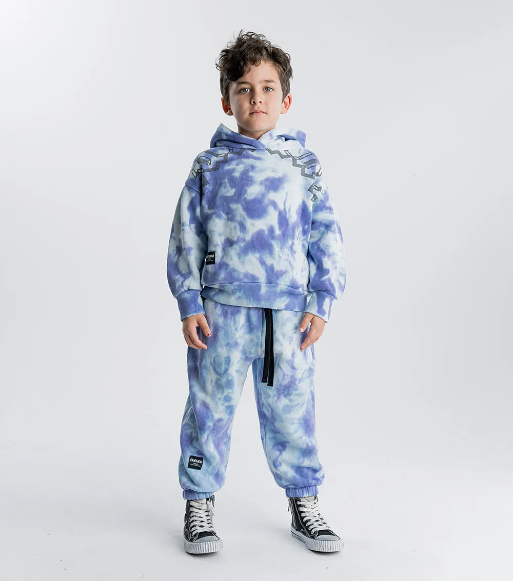 tie dye hooded set