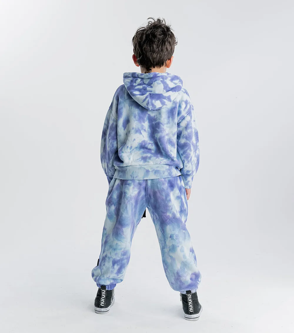 tie dye hooded set