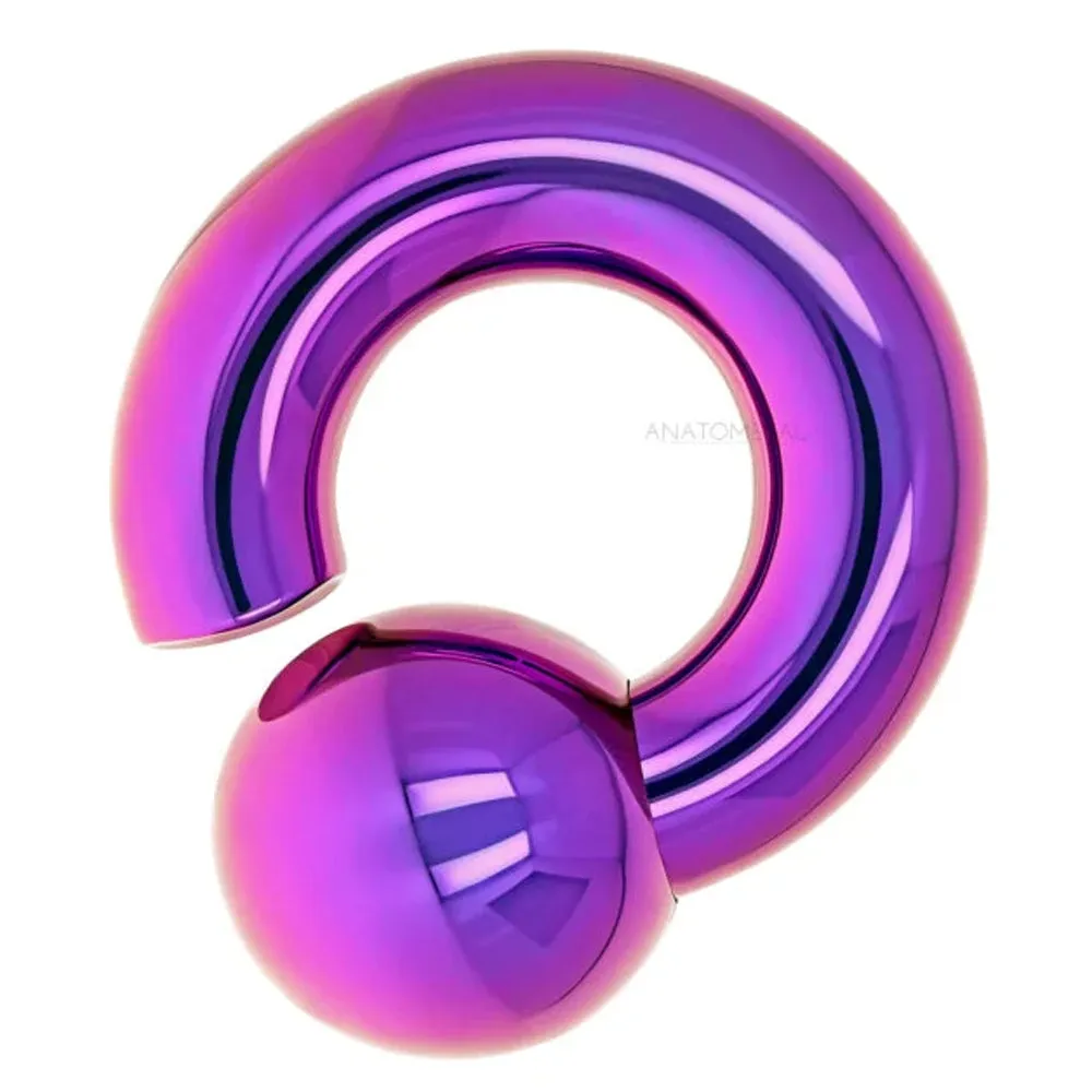 Titanium Screw-On Ball Ring - Blurple