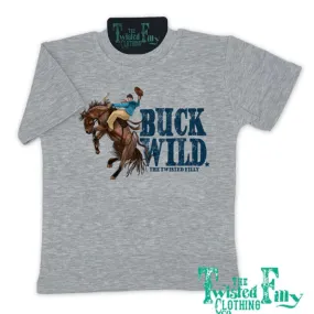 Toddlers Gray Buck Wild Tee