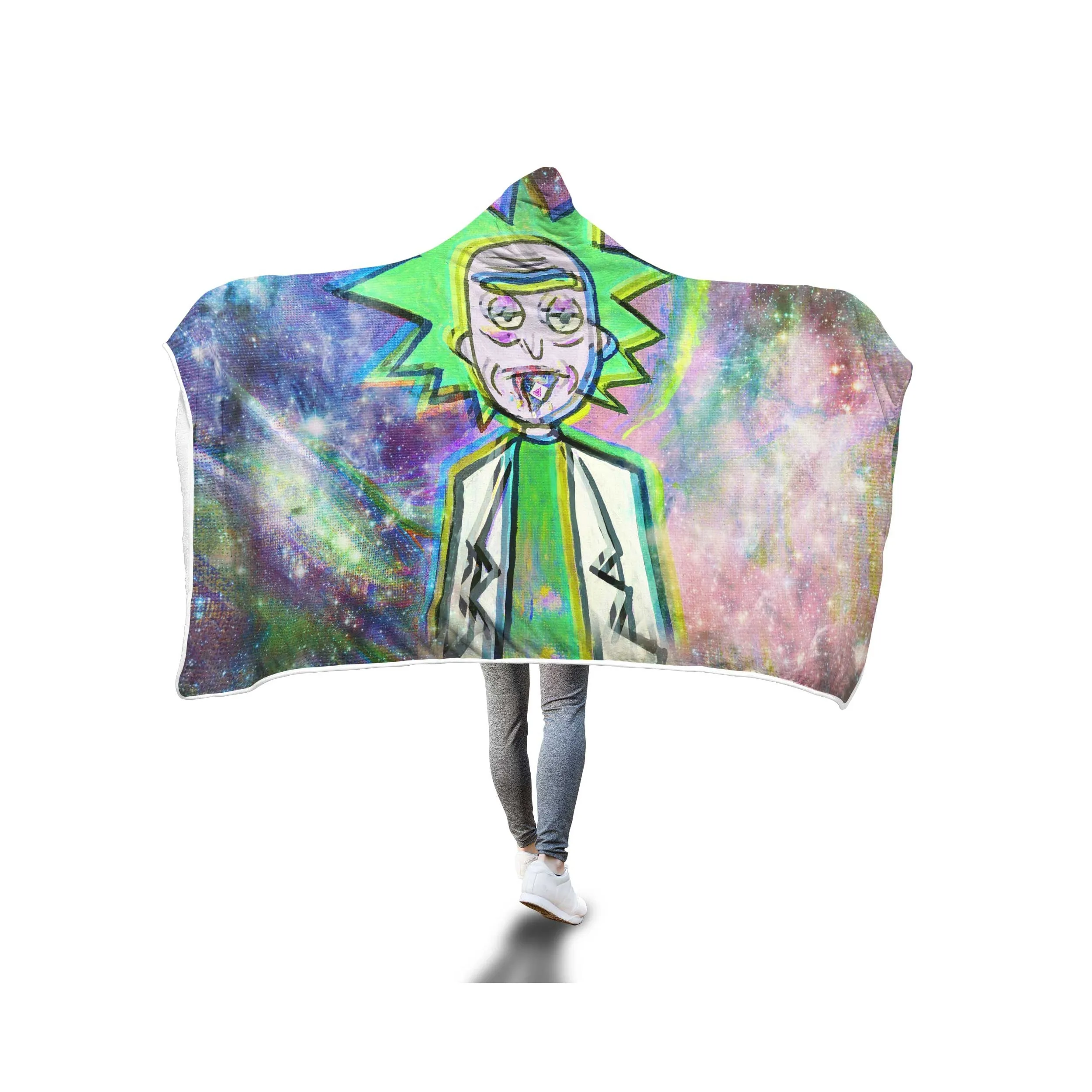 TRIPPY RICK HOODED BLANKET