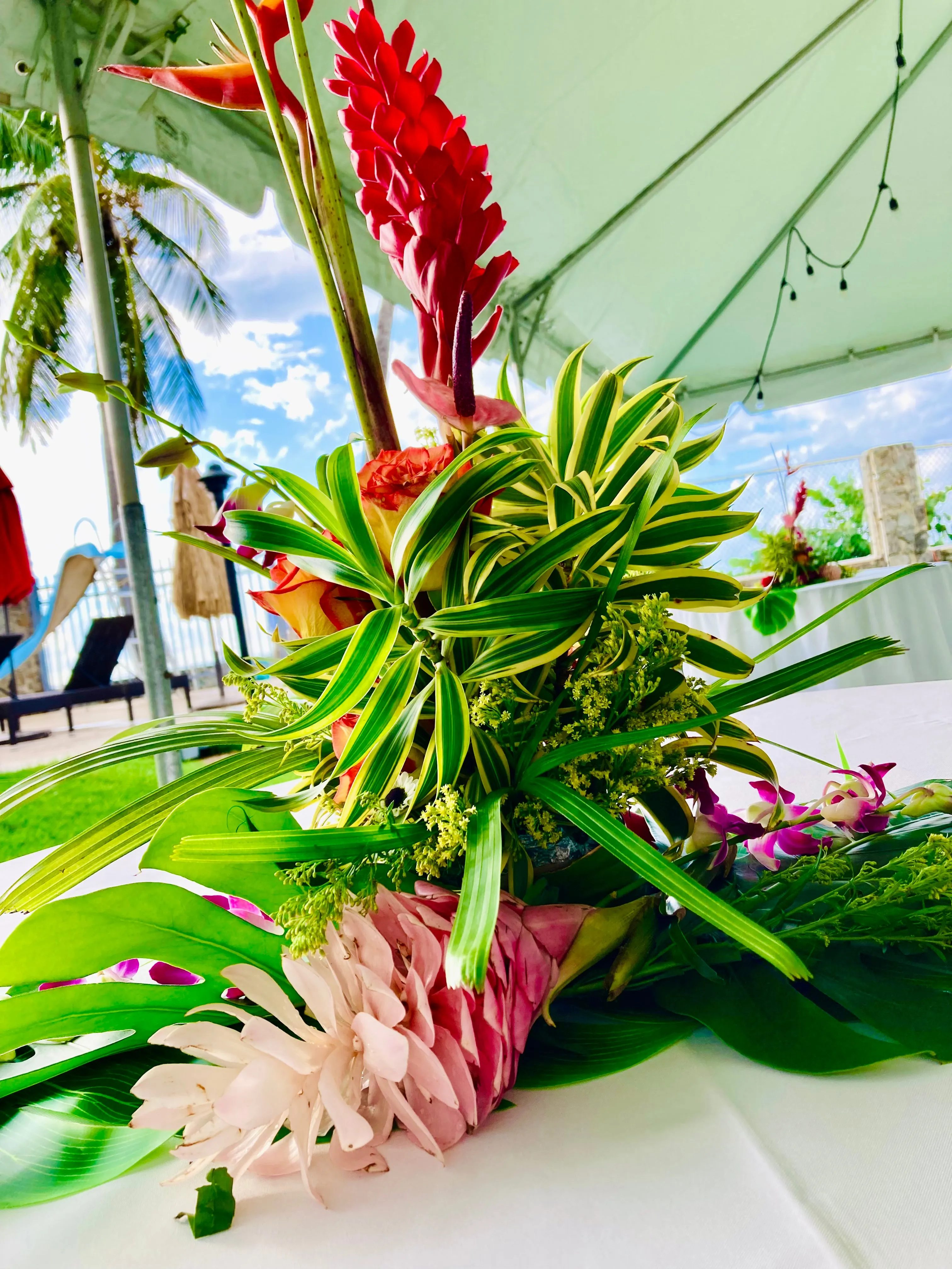 Tropical Table Arrangements