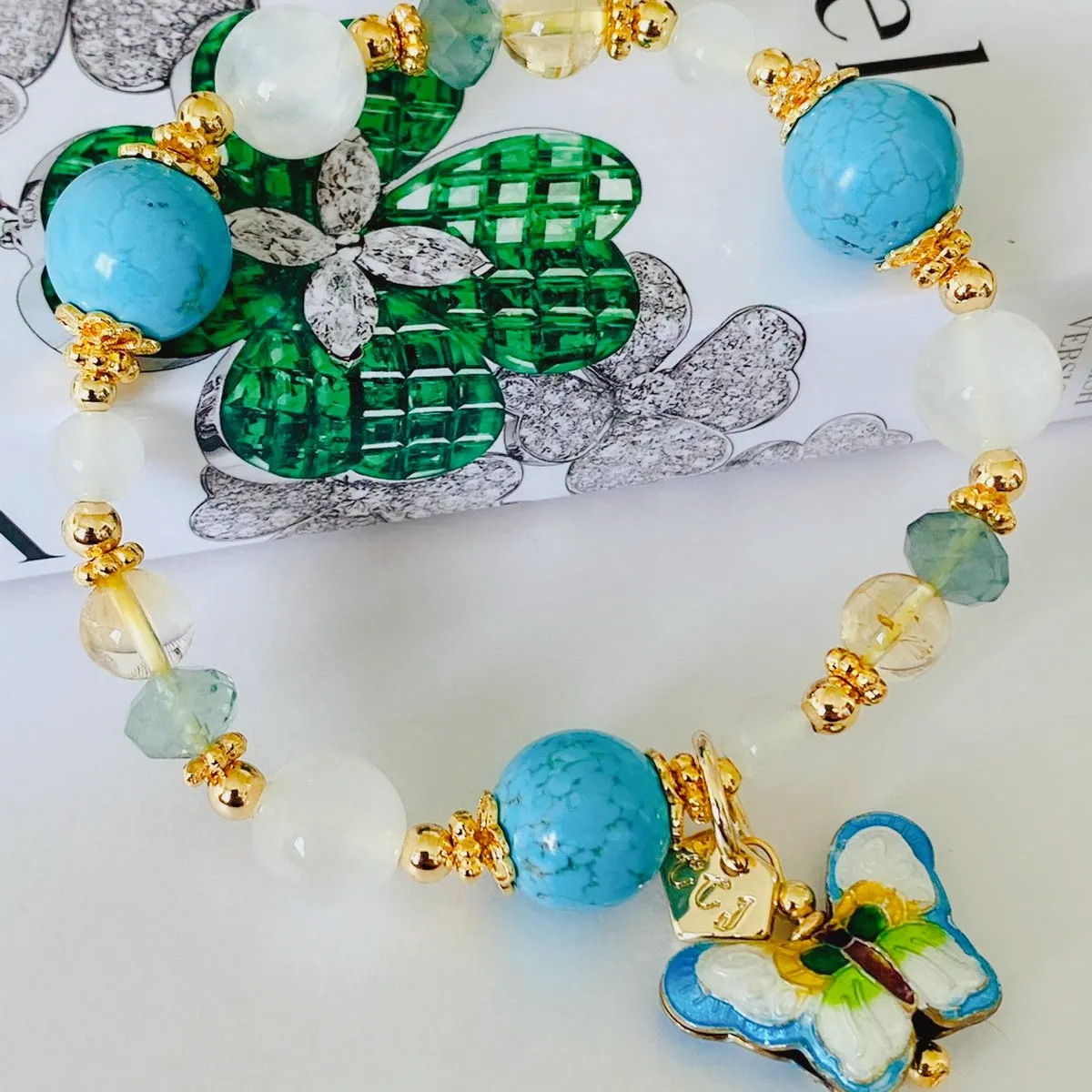 Turquoise Butterfly Bracelet