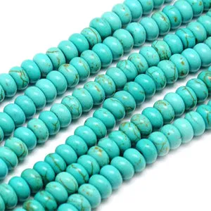 Turquoise Magnesite Rondelle 10x6mm