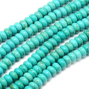 Turquoise Magnesite Rondelle 10x6mm