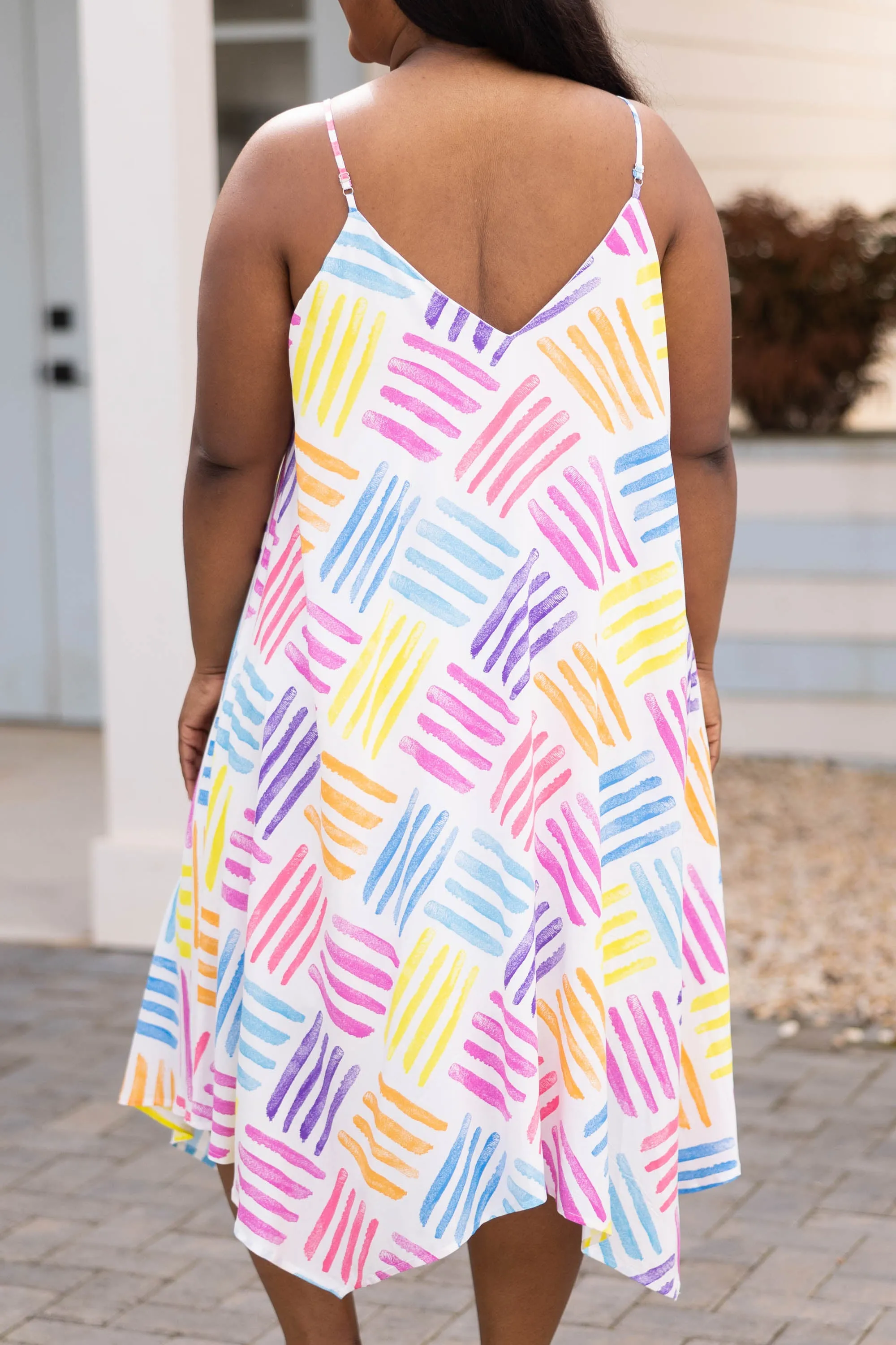 Under The Sun Dress, Ivory Multi