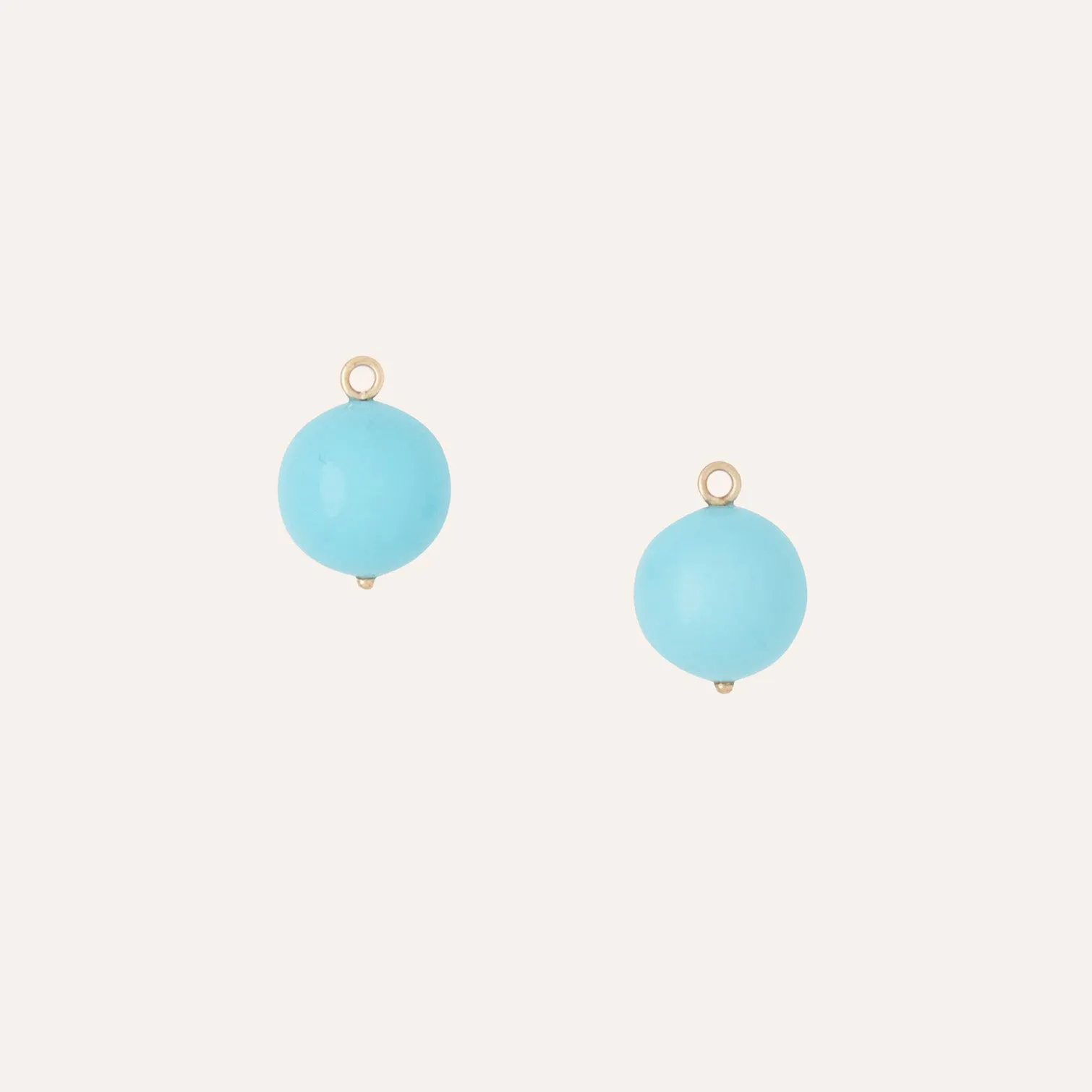 Victoire Reconstituted Turquoise 14mm Earring Drops