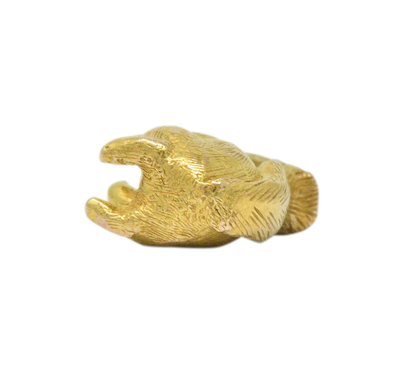 Victorian 18 Karat Gold  Ruby Squirrel Charm