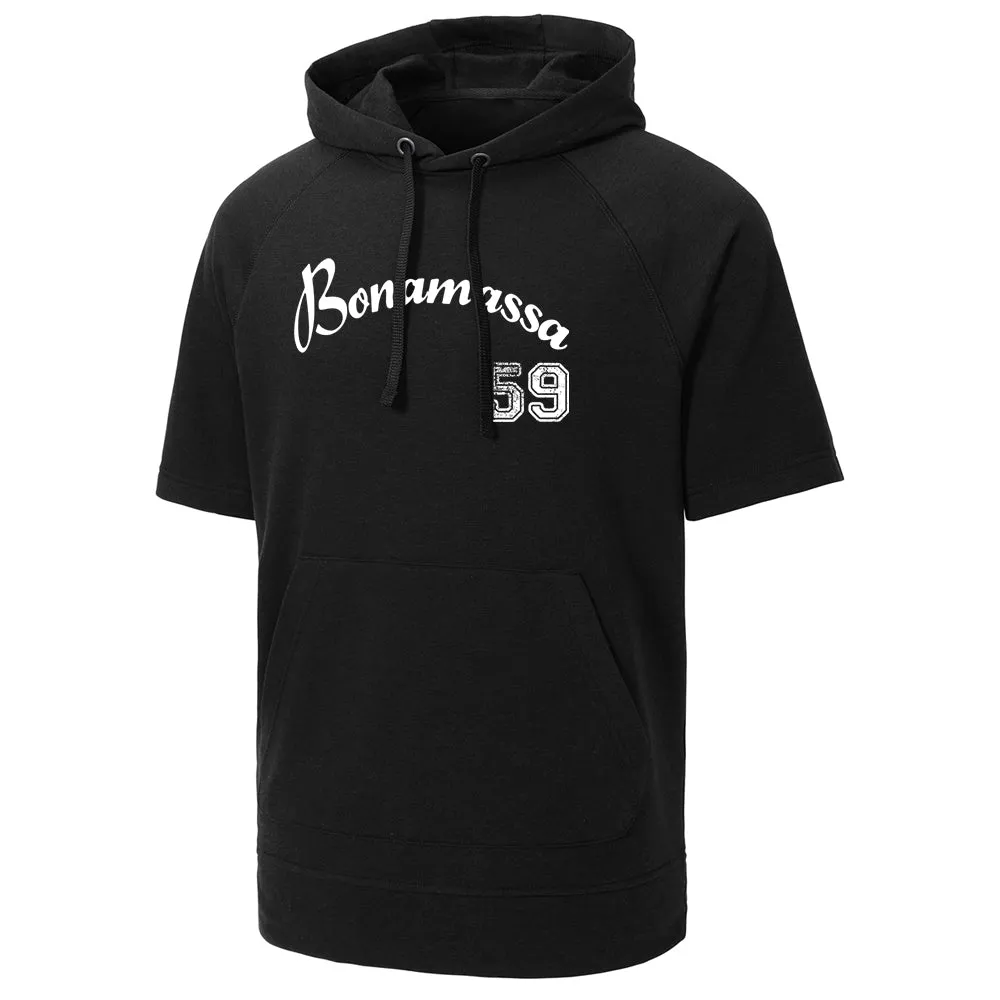 Vintage Bonamassa Baseball Tri-Blend Short Sleeve Hooded Pullover (Men)