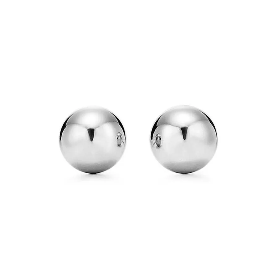 White Gold 7mm Ball Stud Earring