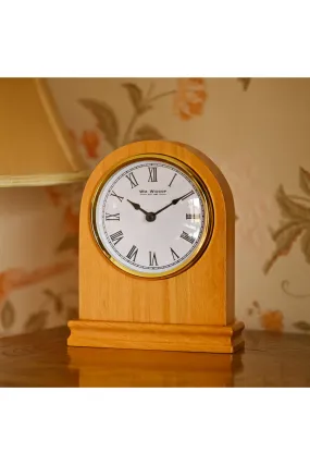 Wooden Mantel Clock Arched