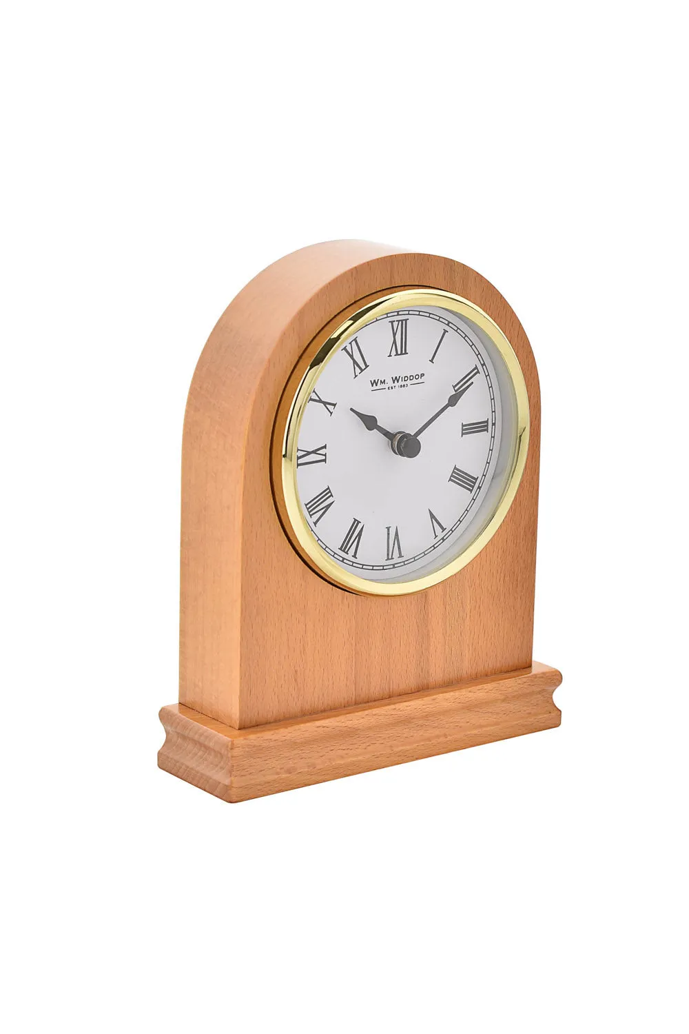 Wooden Mantel Clock Arched