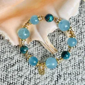 Wow-So-Wise Aquamarine Bracelet