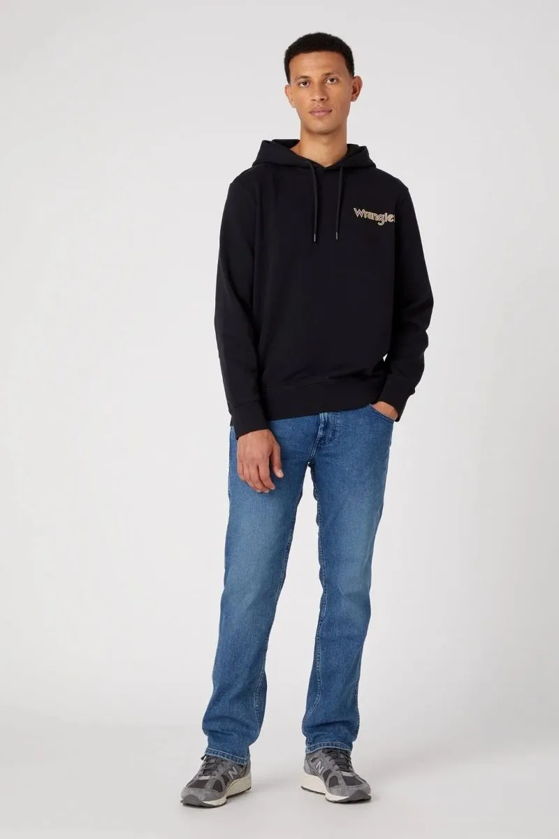 Wrangler Graphic Logo Hooded Sweatshirts Black