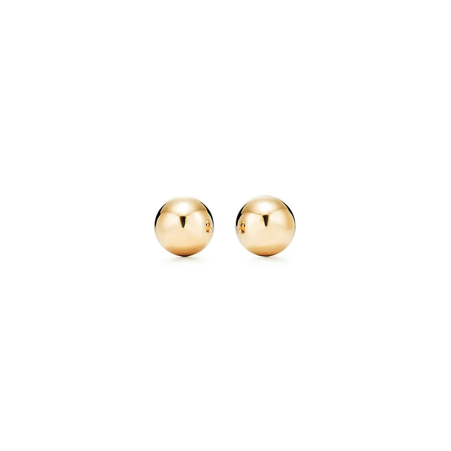 Yellow Gold 3mm Ball Stud Earring