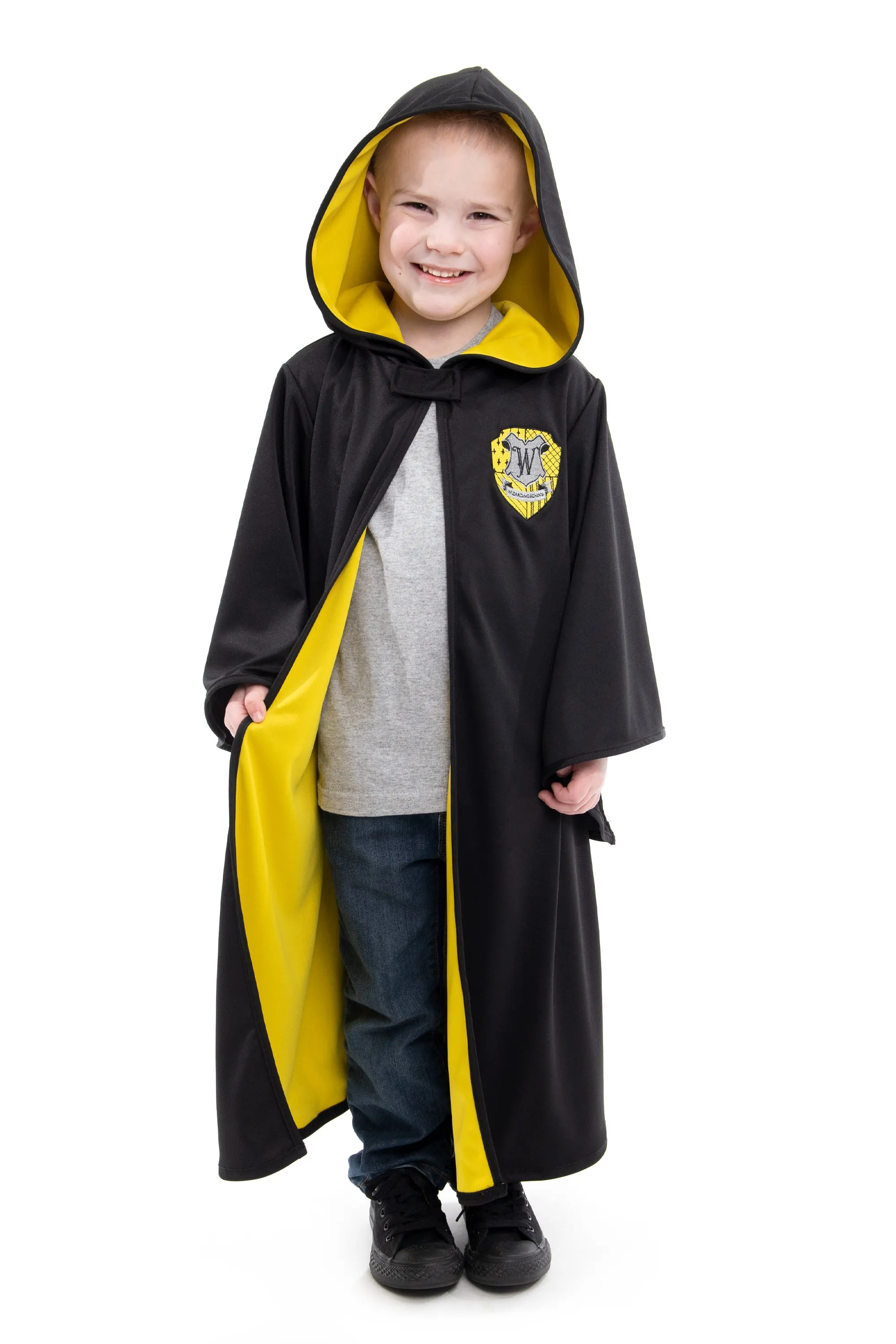 Yellow Hooded Wizard Robe