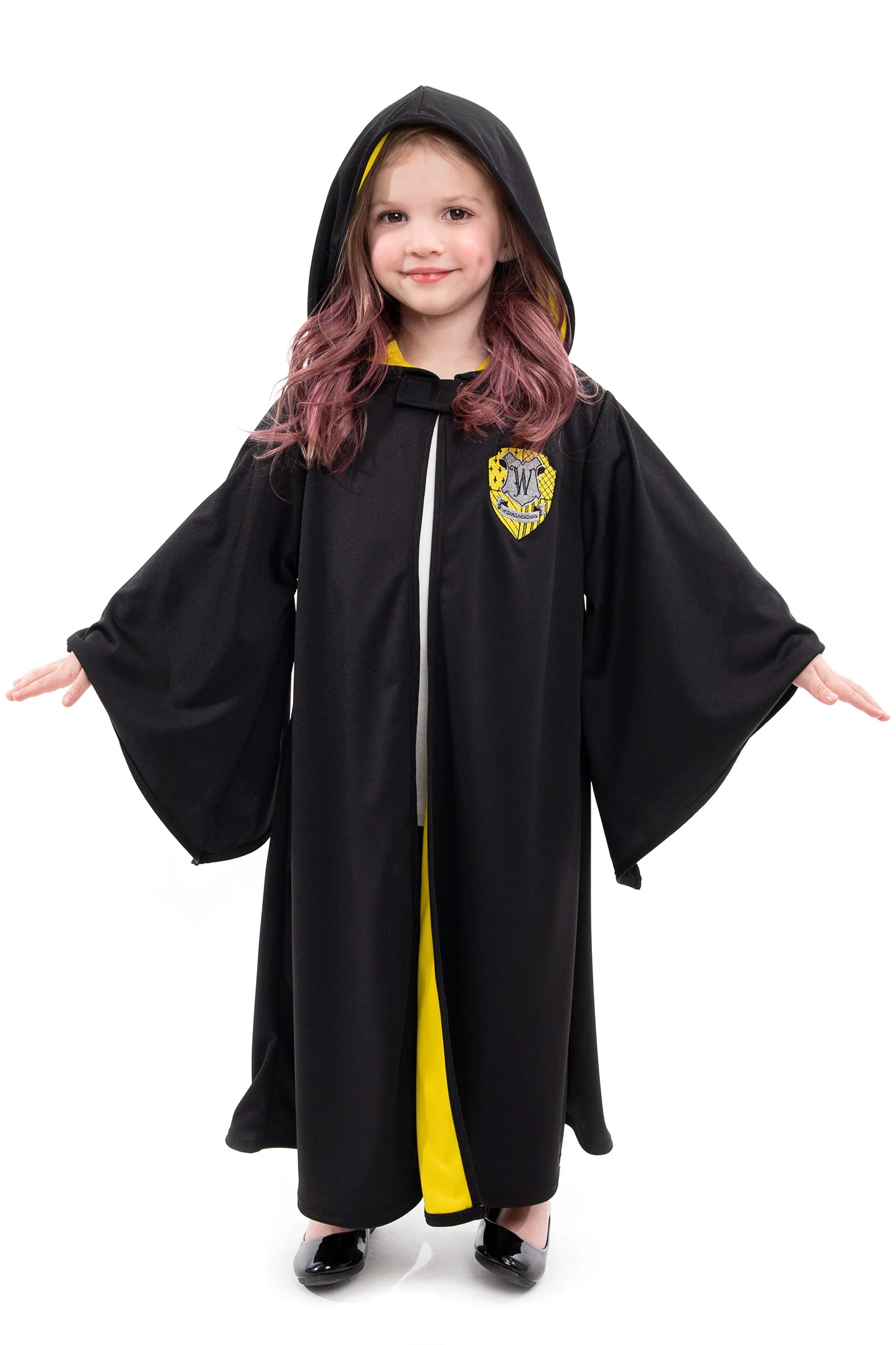 Yellow Hooded Wizard Robe