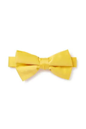 Yellow Satin Bow Tie