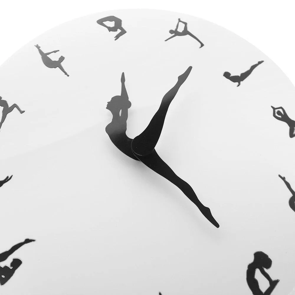 Yoga Postures Wall Clock Modern Clock Watch