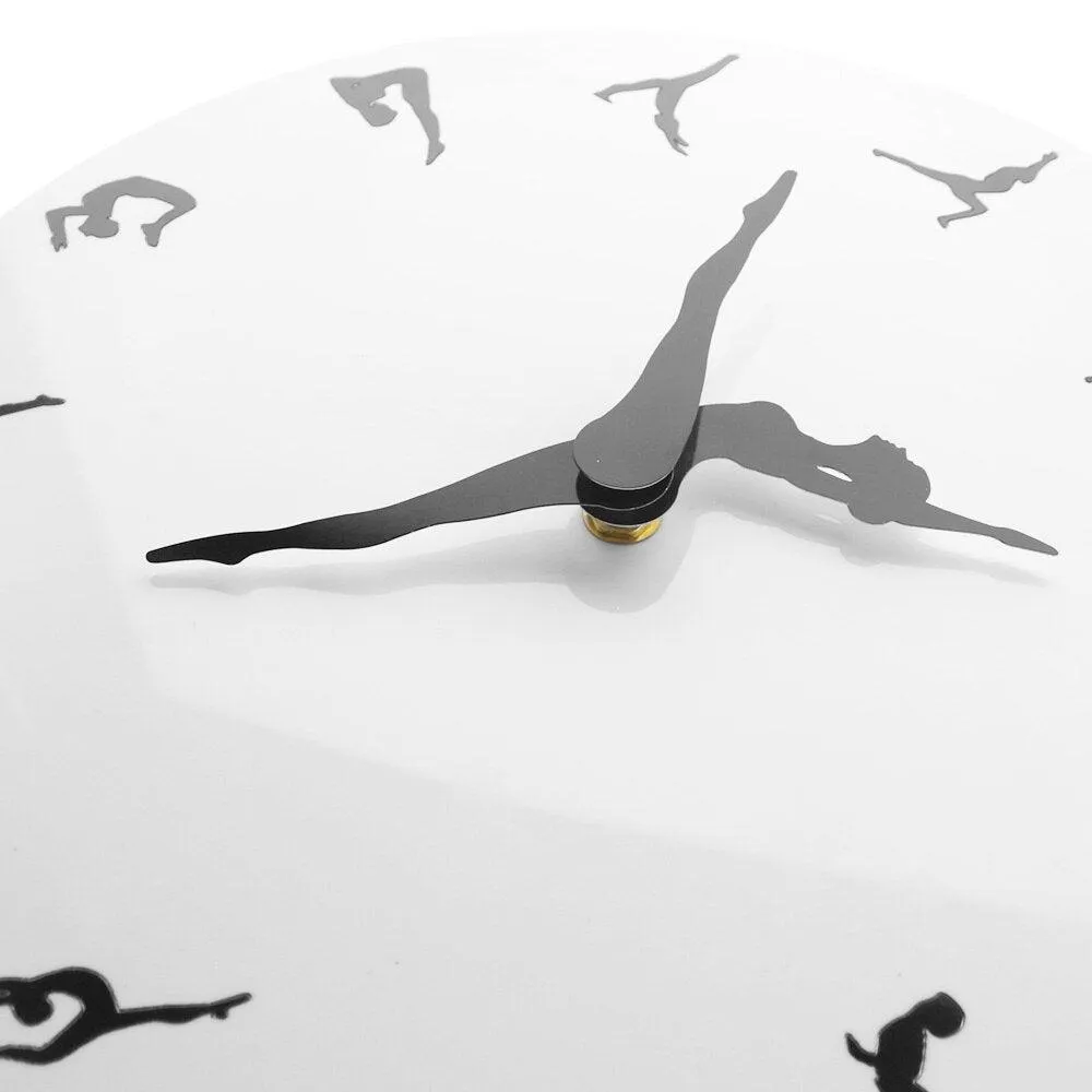 Yoga Postures Wall Clock Modern Clock Watch