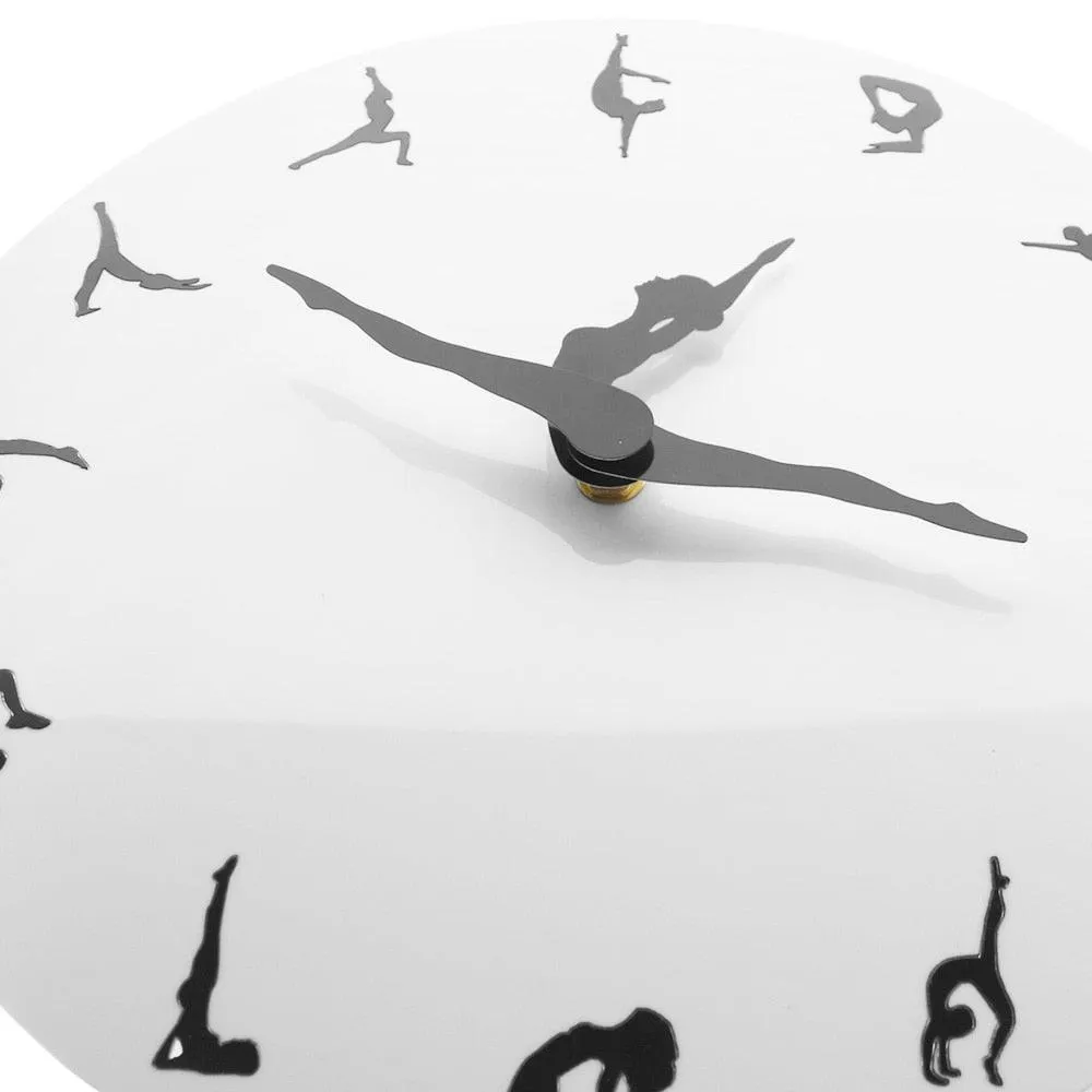 Yoga Postures Wall Clock Modern Clock Watch