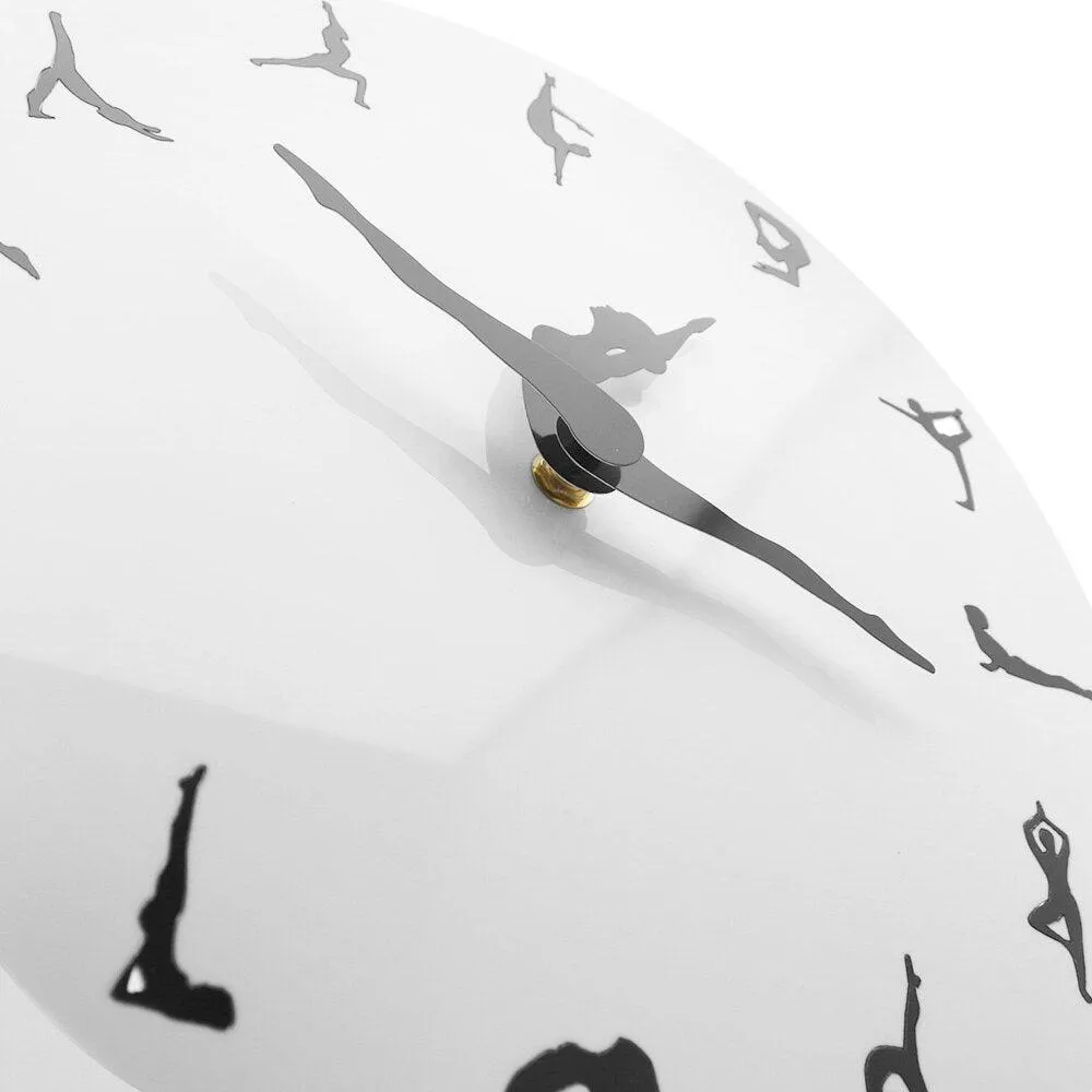 Yoga Postures Wall Clock Modern Clock Watch