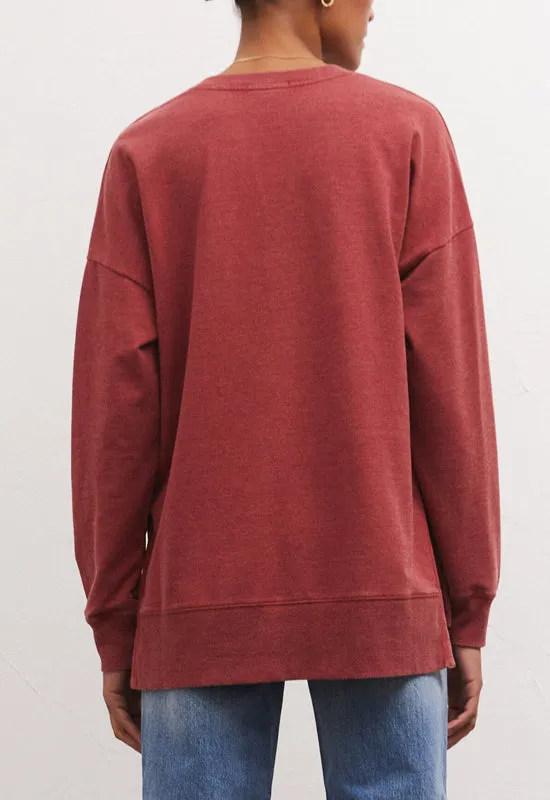 Z Supply - Modern Weekender V-Neck Ruby