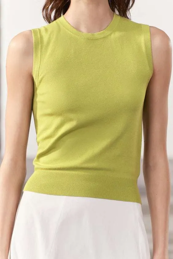 ZARA  |SLEEVELESS KNIT TOP